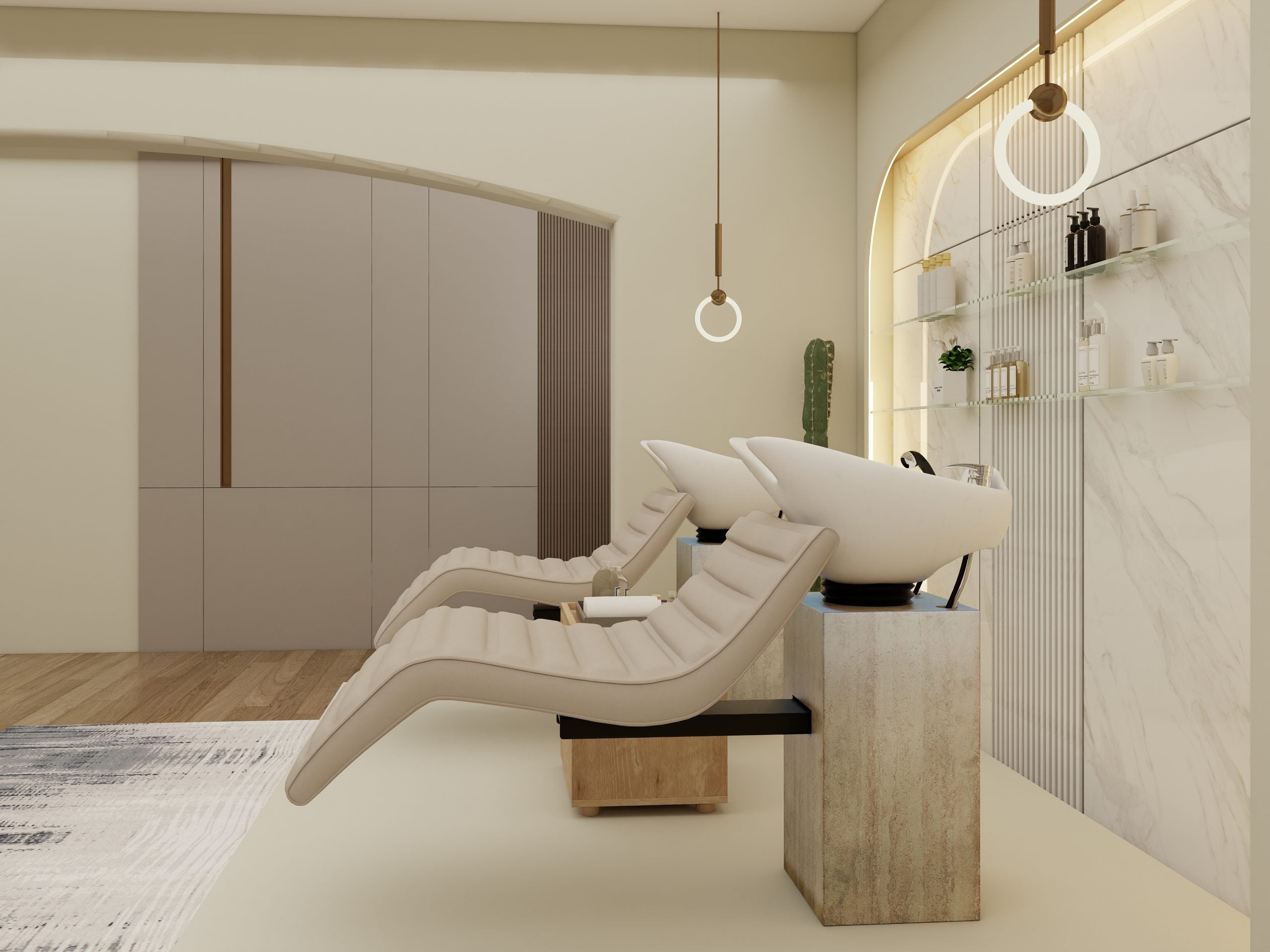 Velour Shampoo Unit White SU53