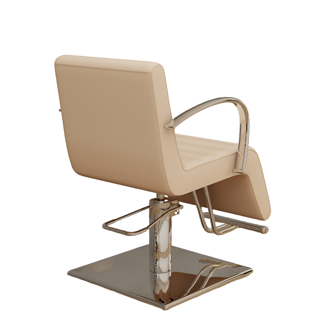 Velour Salon Chair SC89 - Latte