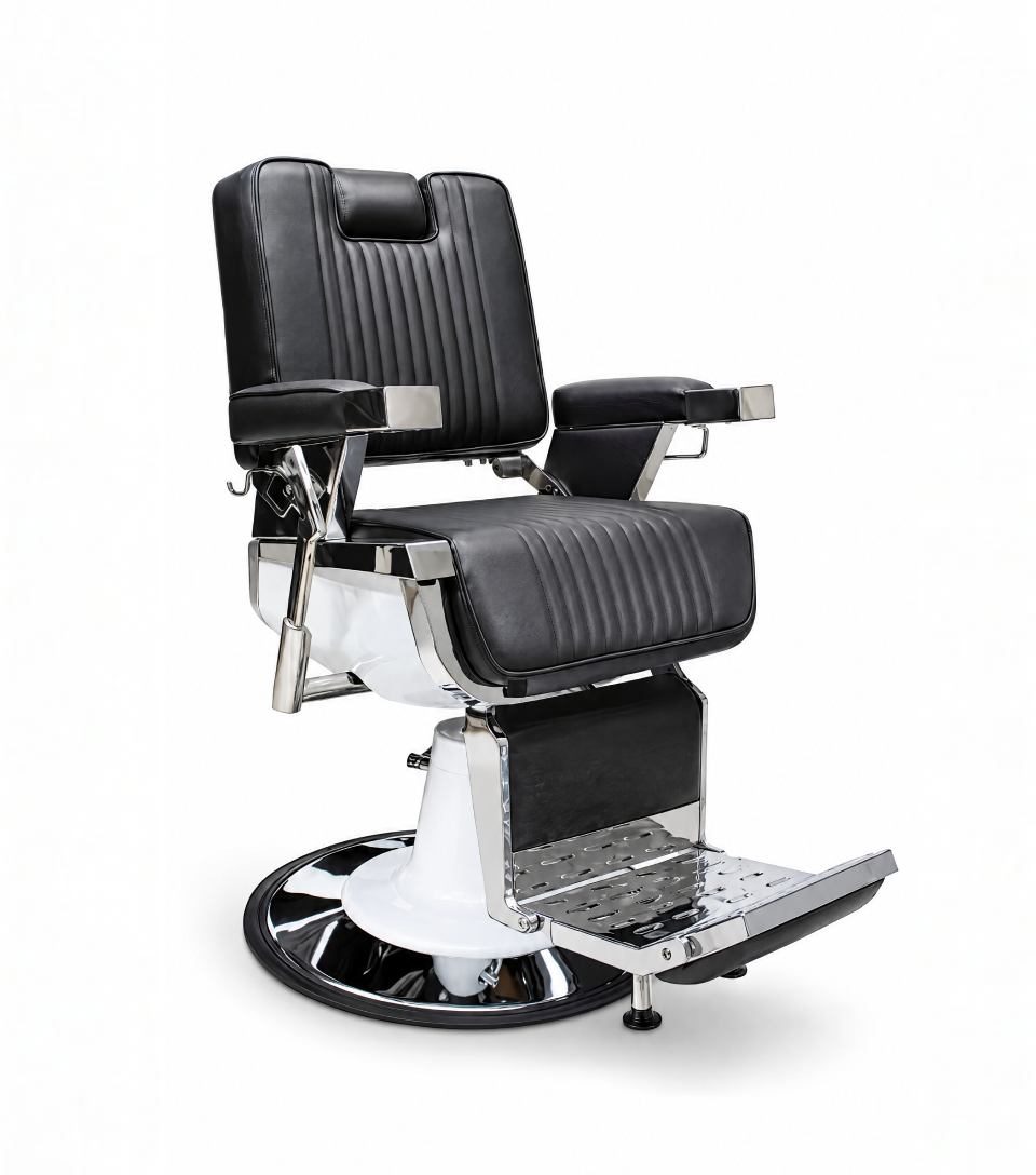 Lincoln II - Barber Chair - Chrome