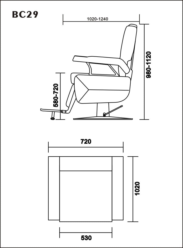 Tank - Barber Chair - Black