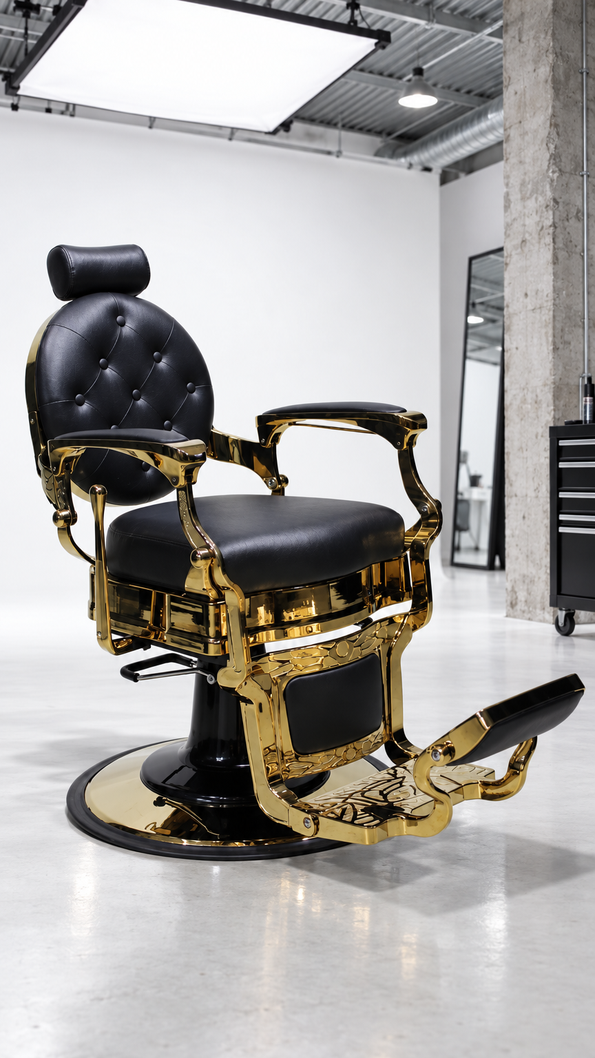 Atelier - Barber Chair - Gold