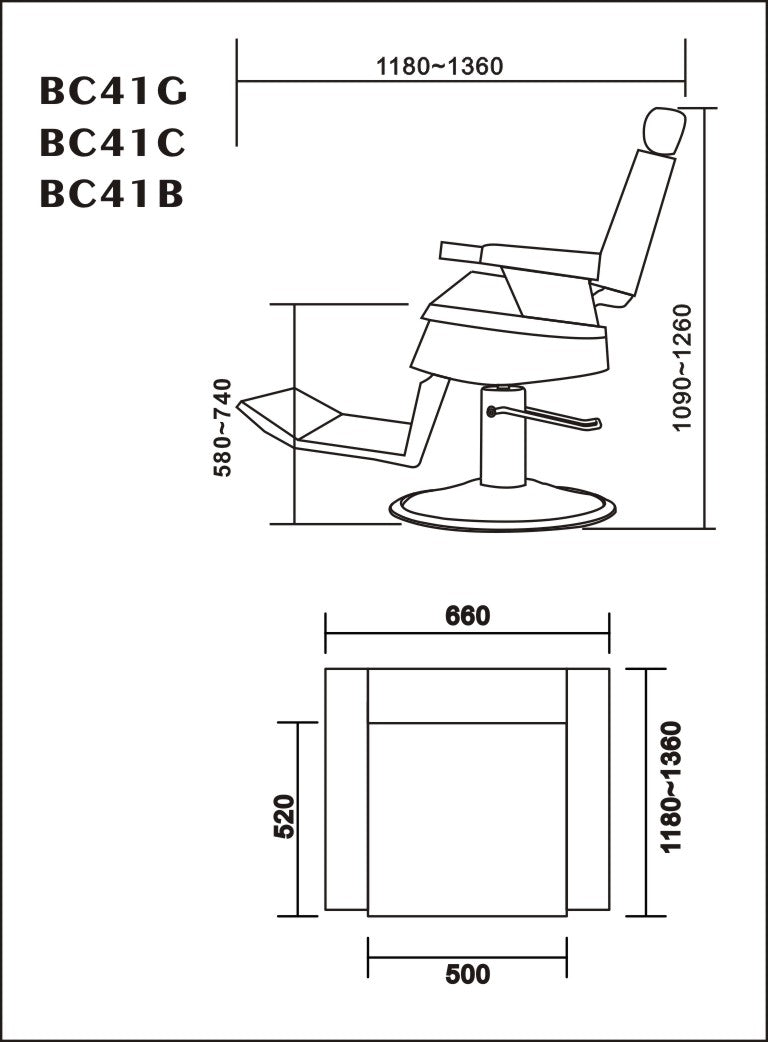 Atelier - Barber Chair - Black