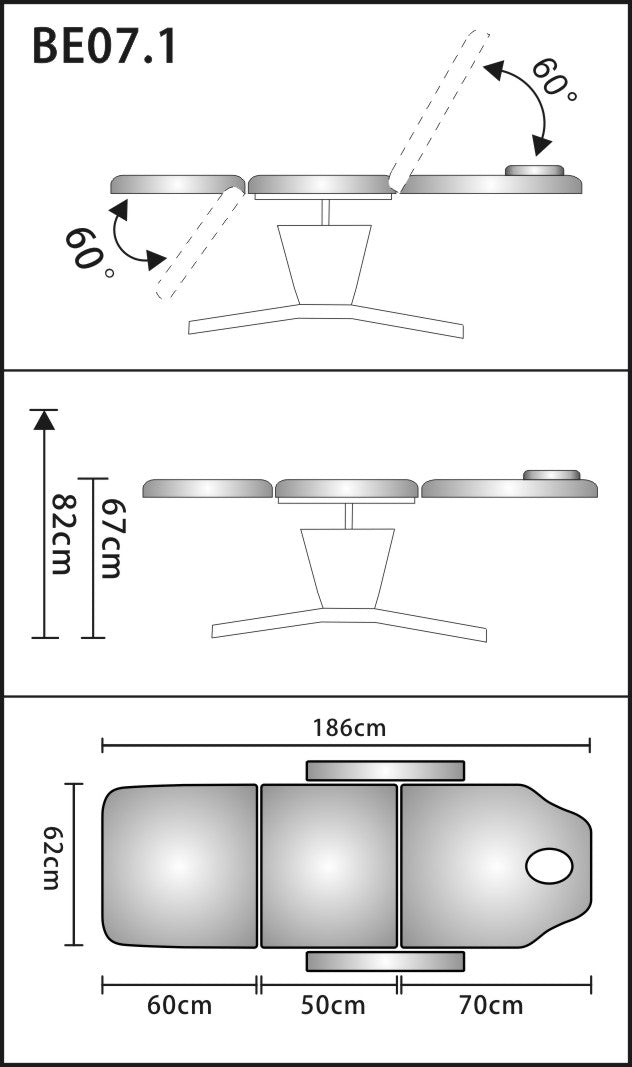 Donna - 360° - Beauty Bed - White