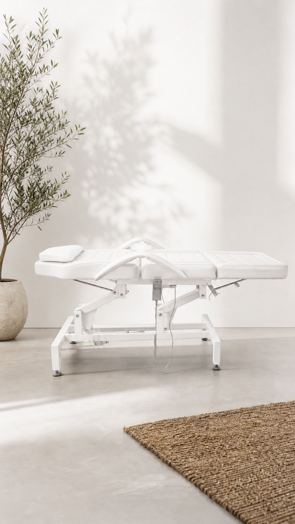 Melissa ll - Semi-Electric - Beauty Bed - White