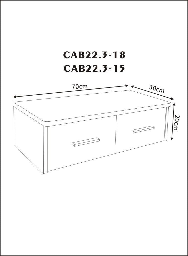 Valencia Workstation CAB22.3 - Marble Oak