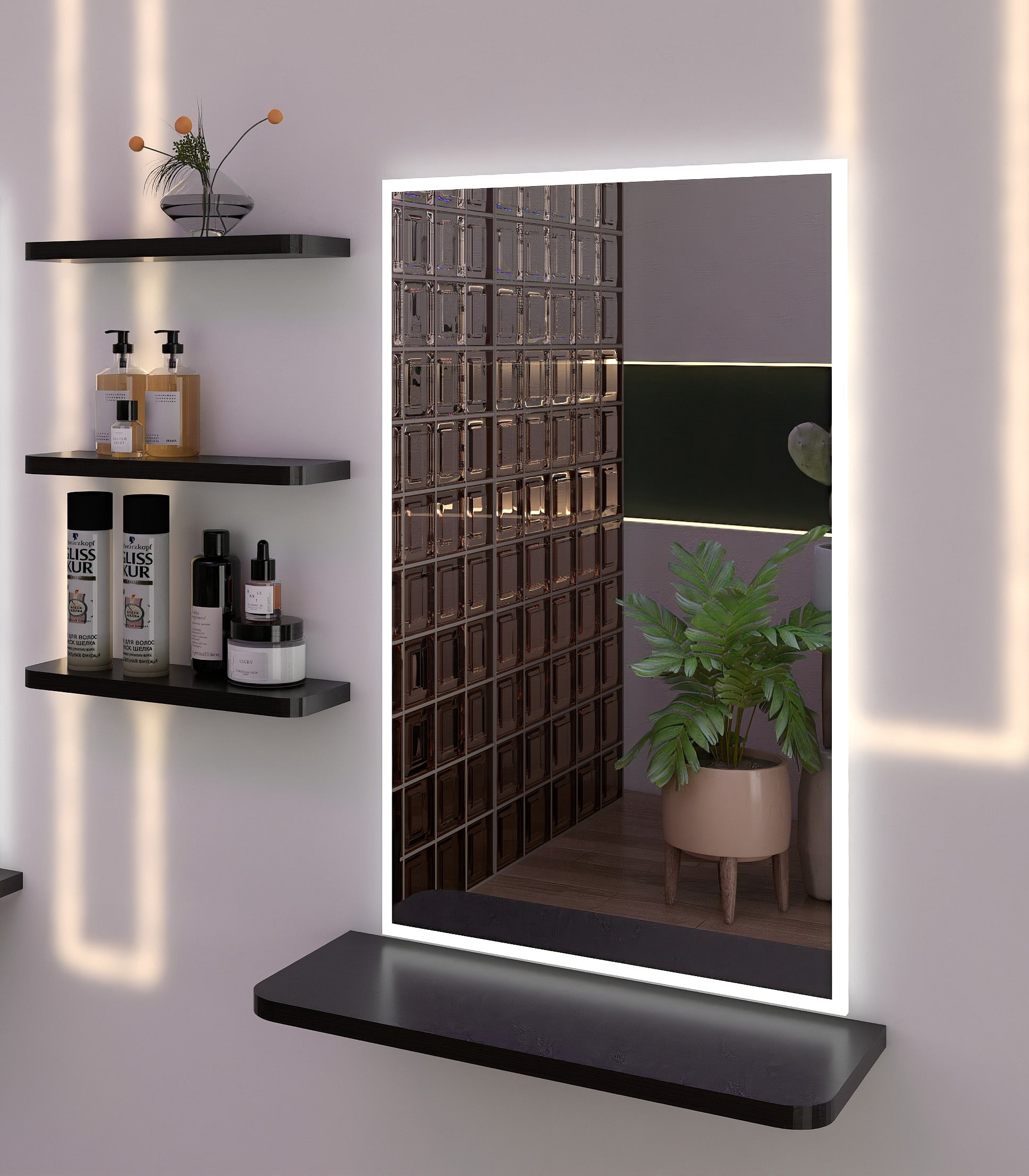 Signature Style 3-Tier Floating Shelf Set CAB24.2