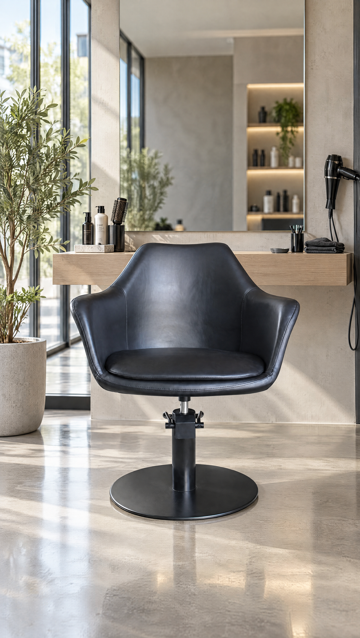 Valencia - Salon Chair - Black