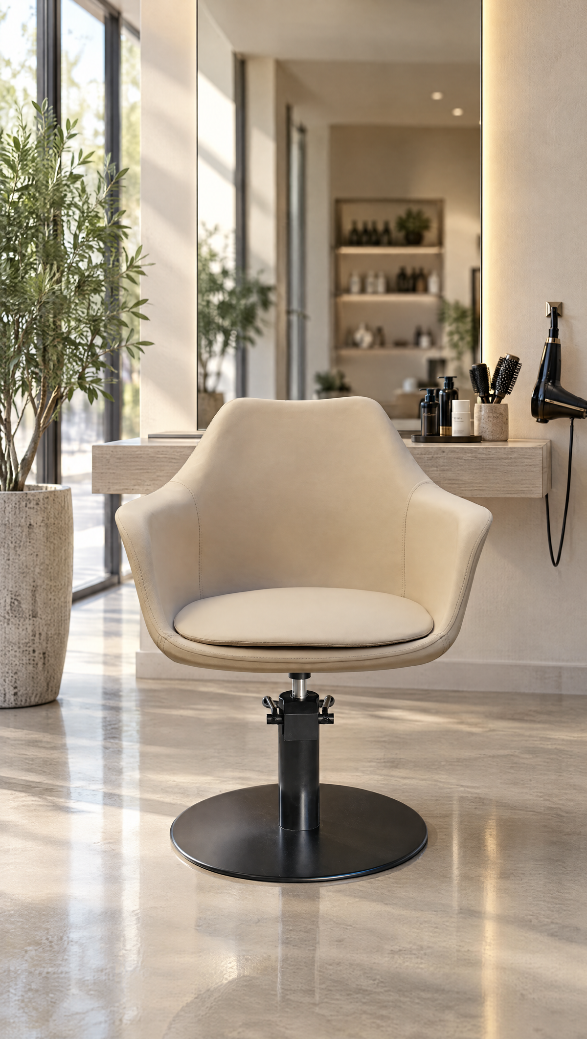 Valencia - Salon Chair - Nude Beige