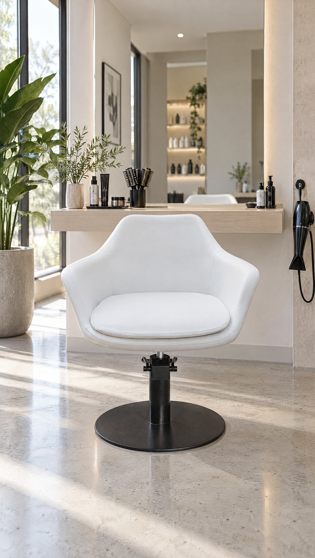 Valencia - Salon Chair - White