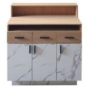 Valencia Reception Desk RD22 - Marble Oak