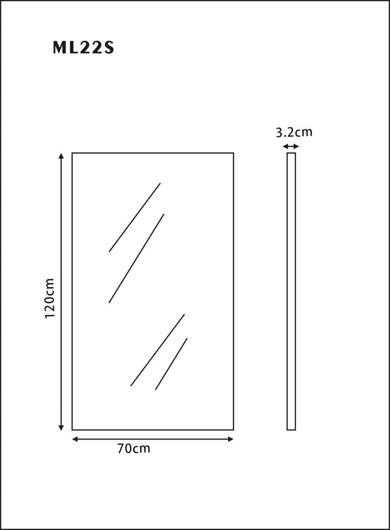 Valencia Square LED Mirror ML22