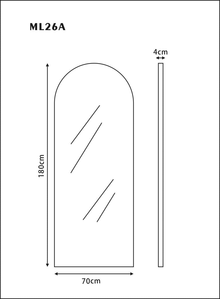 Lumina Gold Full-Length Mirror ML26A