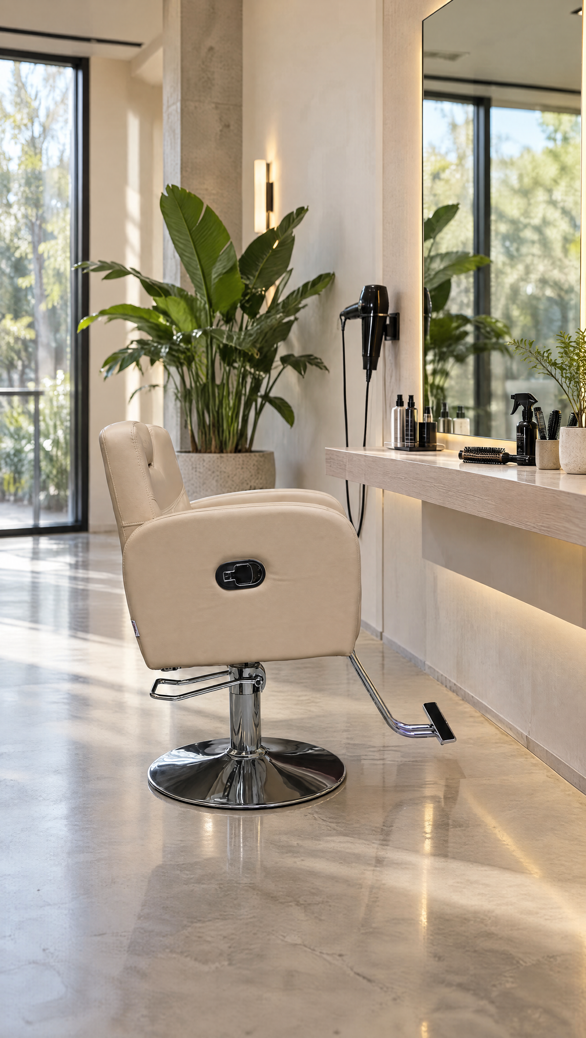 Shimae - Reclining Chair - Nude Beige