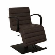 Velour - Salon Chair - Chocolate