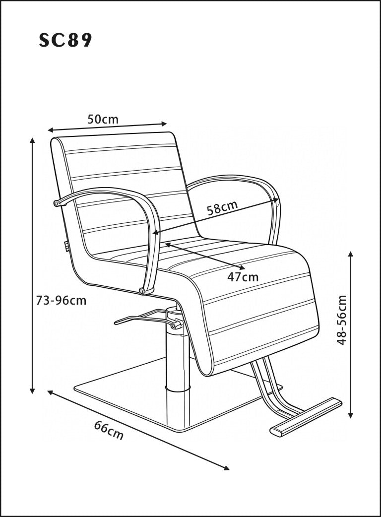 Velour - Salon Chair - Black