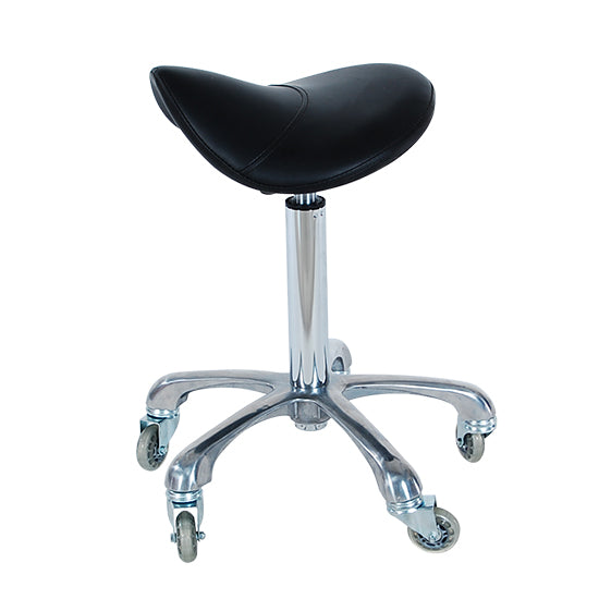 Dennis Luxe Saddle Stool Black ST03L
