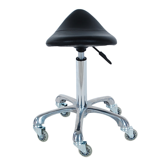 Dennis Luxe Saddle Stool Black ST03L