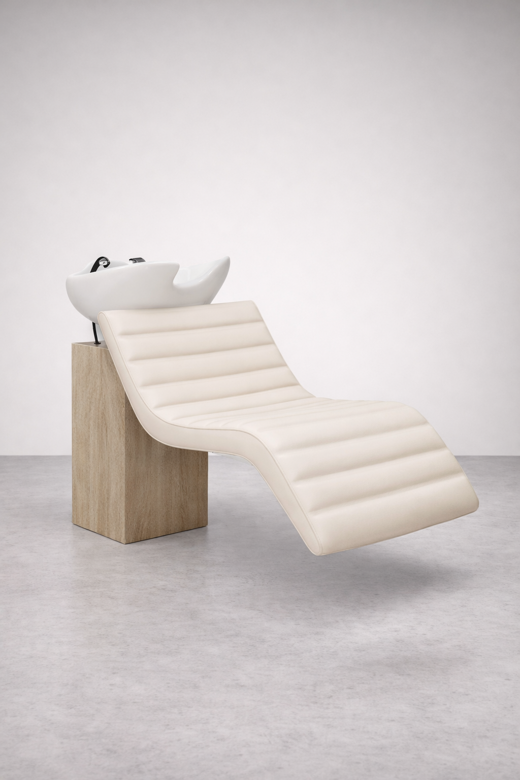 Velour Shampoo Unit White SU53