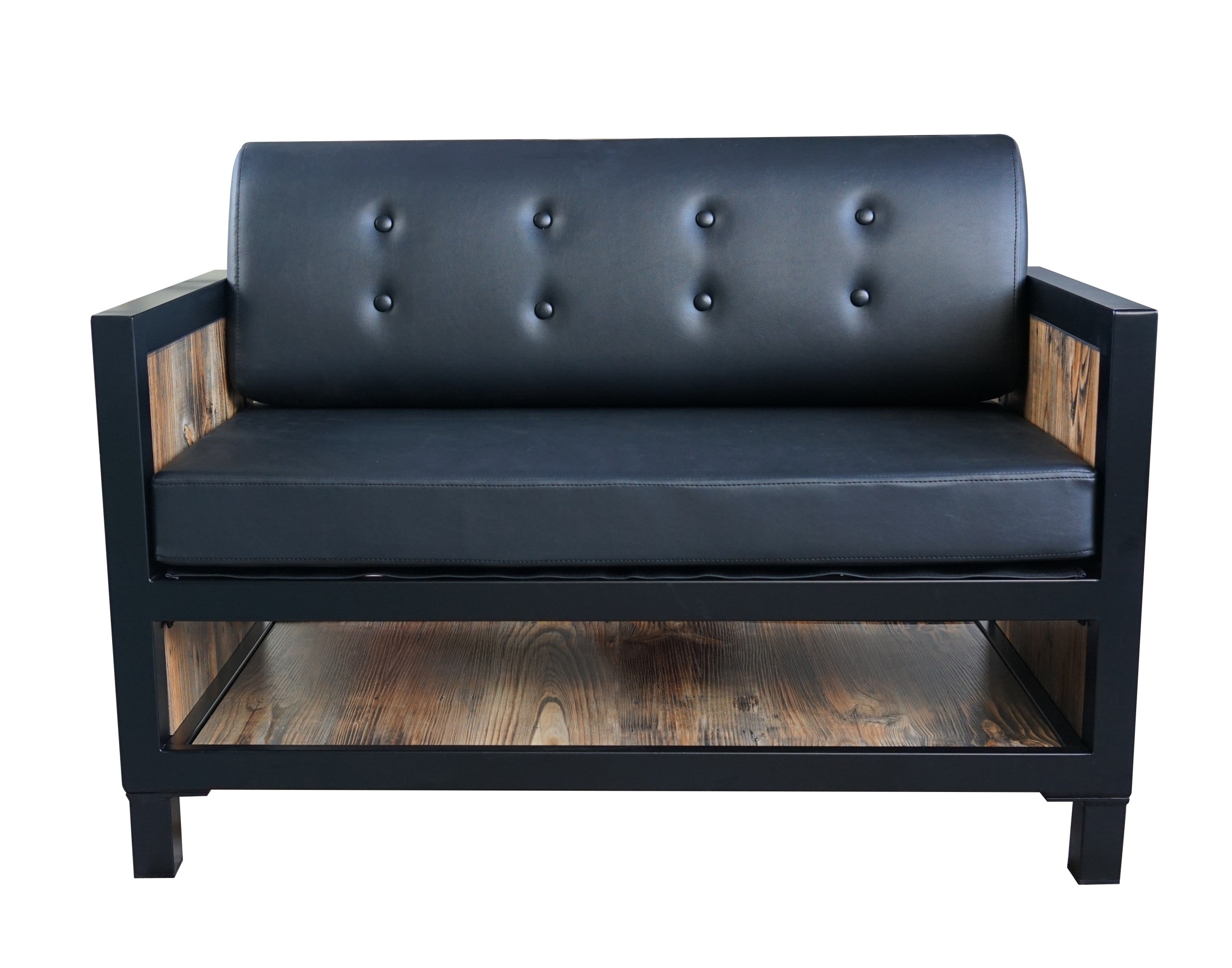 Tate 2 Seater Waiting Lounge Black WC26
