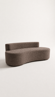 Terra Curved Lounge - 3 Seater - Chocolate