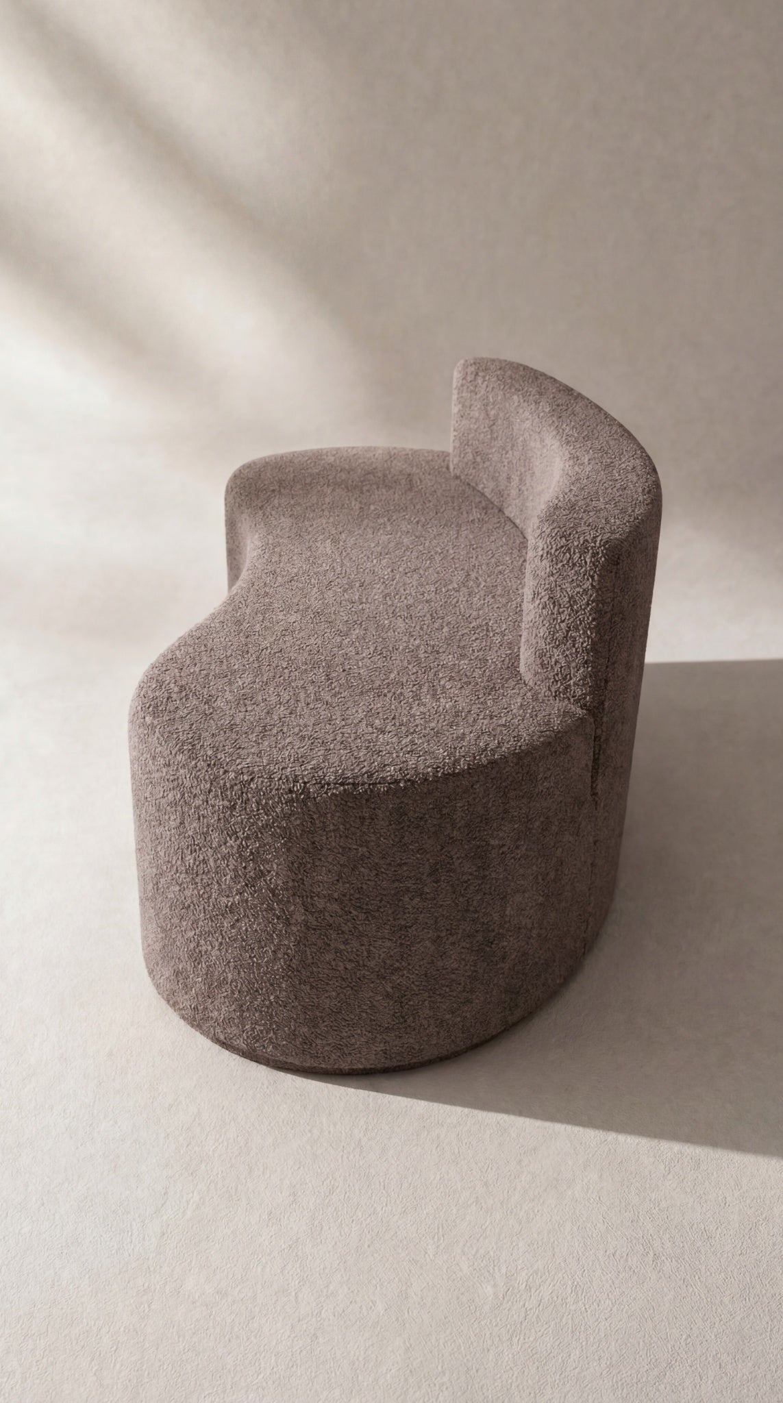 Terra Curved Lounge - 3 Seater - Chocolate