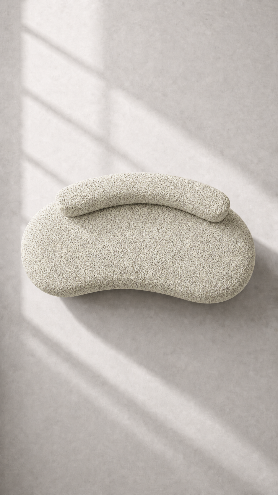 Terra Curved Lounge - 3 Seater - Cream