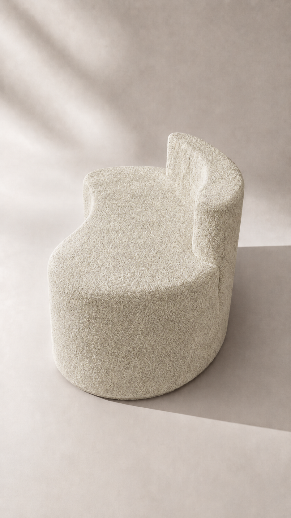 Terra Curved Lounge - 3 Seater - Cream