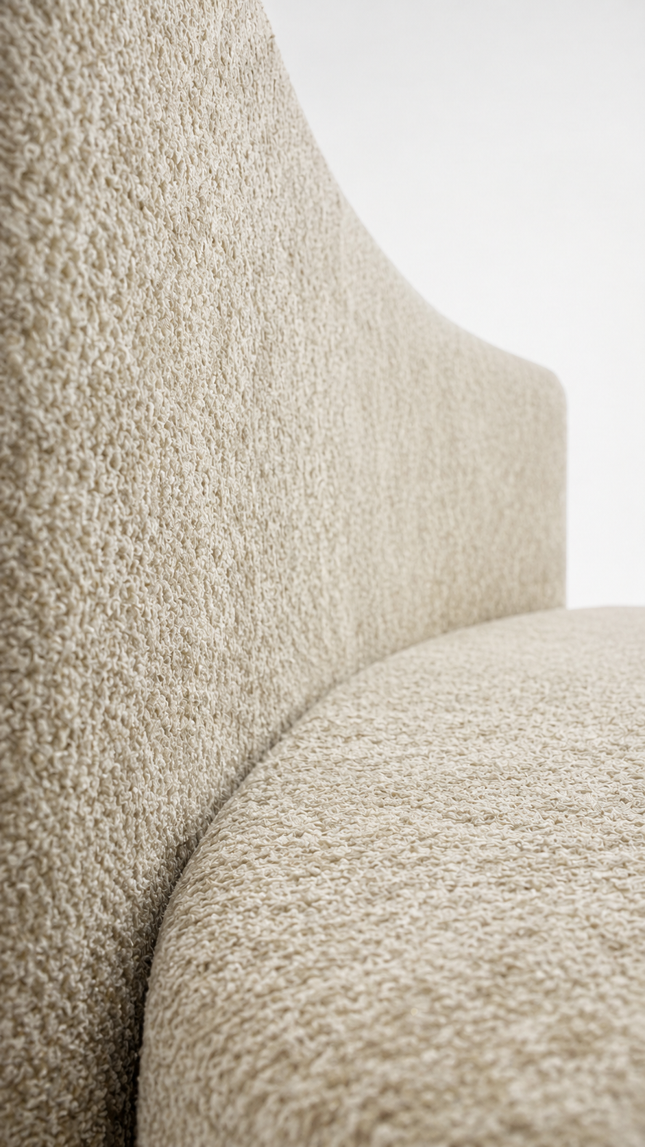 Terra Curved Lounge - 3 Seater - Cream