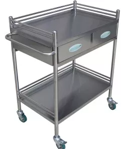 Medical Grade Stainless Steel Trolley Large MD02